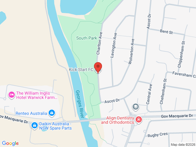 Map showing event location